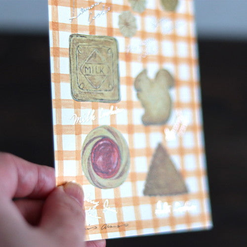 Cozyca - Foil-Stamped Postcard - Midori Asano - Cookies