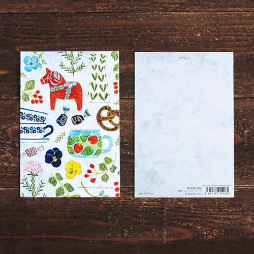 Cozyca - Foil-Stamped Postcard - Midori Asano - Relaxing Life
