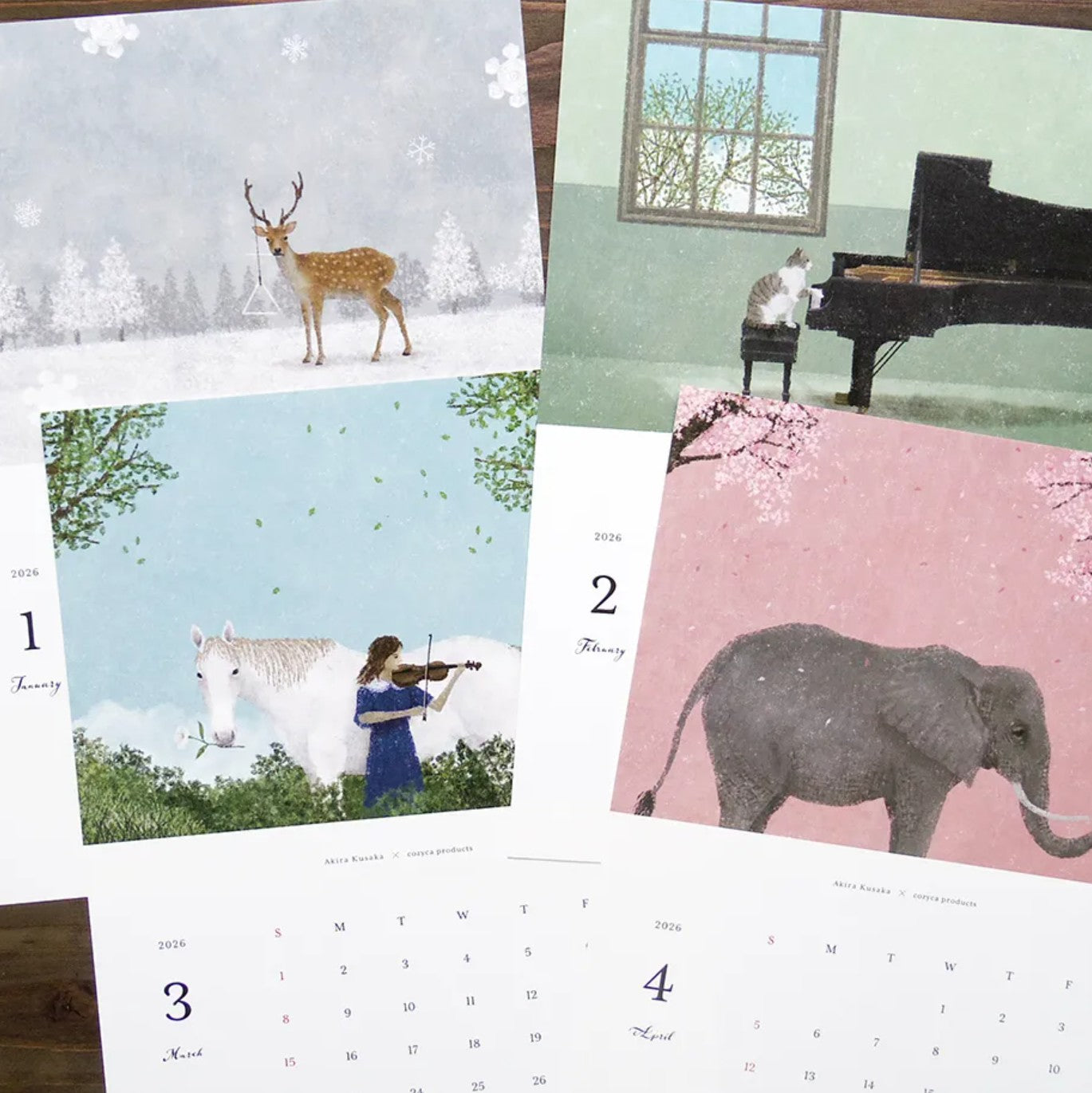 Cozyca - 2026 Calendar - Akira Kusaka