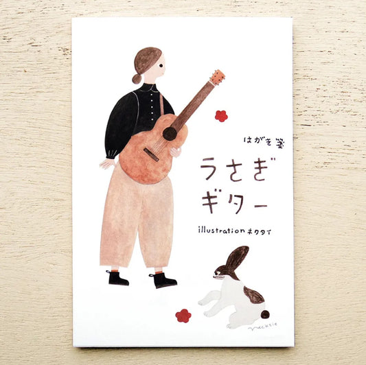 Cozyca - Postcard Book - Necktie - Rabbit Guitar