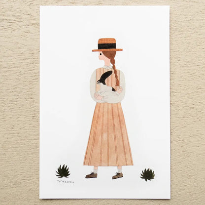 Cozyca - Postcard Book - Necktie - Rabbit Guitar