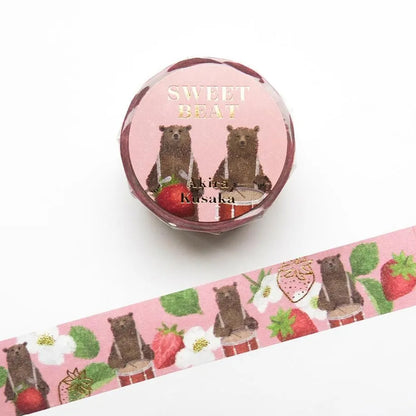 Cozyca - Foil-Stamped Washi Tape - Akira Kusaka - Sweet Beat
