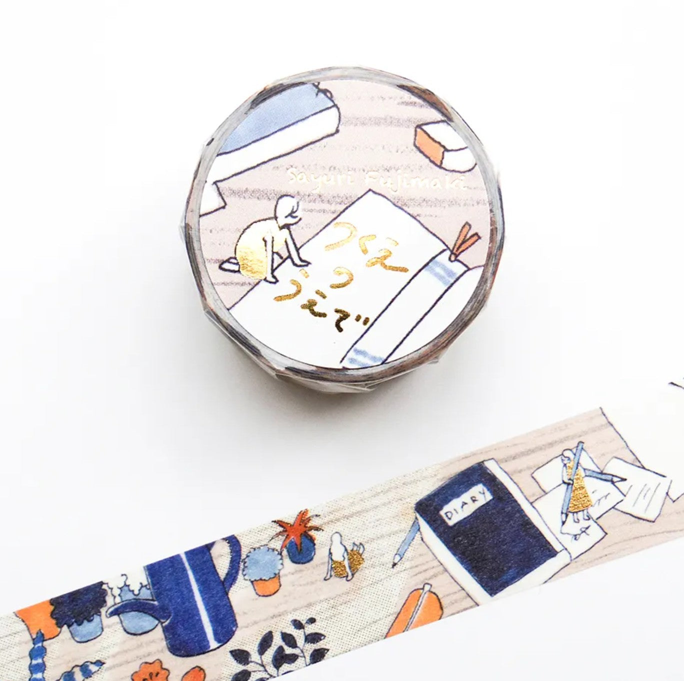 Cozyca - Foil-Stamped Washi Tape - Sayuri Fujimaki - On the Desk