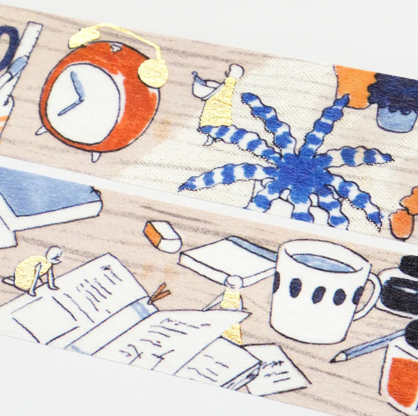 Cozyca - Foil-Stamped Washi Tape - Sayuri Fujimaki - On the Desk
