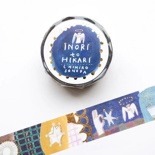 Cozyca - Foil-Stamped Washi Tape - Chihiro Sonoda - Inori to Hikari (Prayers and Hopes)