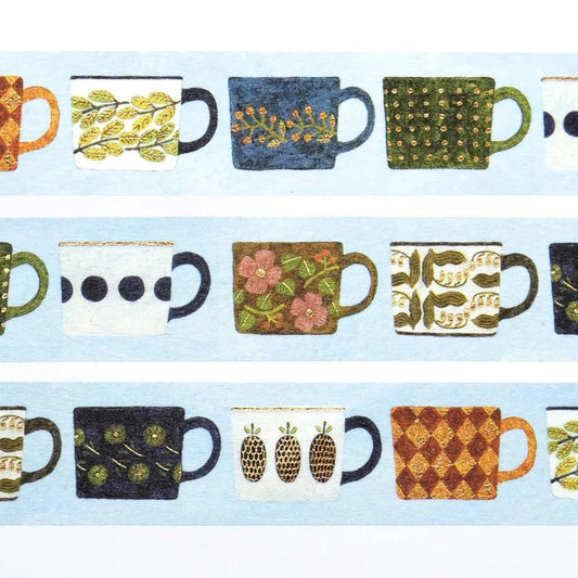 Cozyca - Foil-Stamped Washi Tape - Midori Asani - My Favorite Mugs