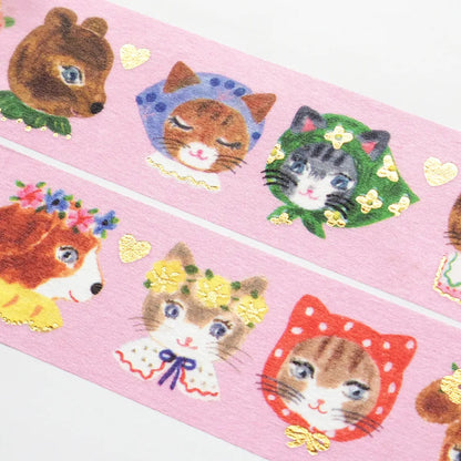 Cozyca - Foil-Stamped Washi Tape - Aiko Fukawa - Niko Niko