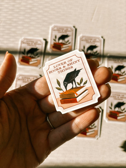 Lantern Print Co. - Vinyl Sticker - Bookish Crow