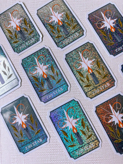 Lantern Print Co. - Holographic Sticker - The Star Tarot Card