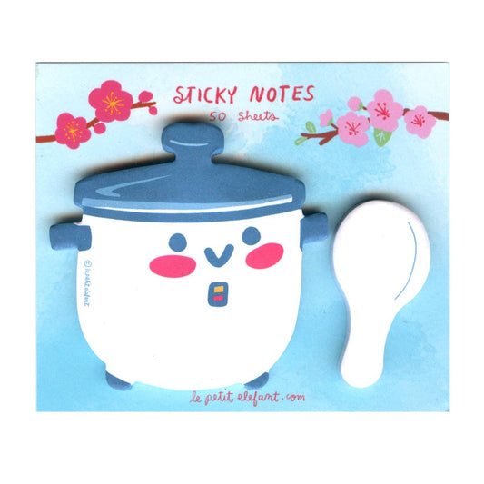 Le Petit Elefant - Sticky Notepad Set - Rice Cooker and Paddle