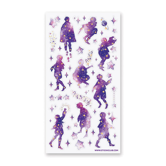 STICKII - Sticker Sheet - Starry Silhouettes