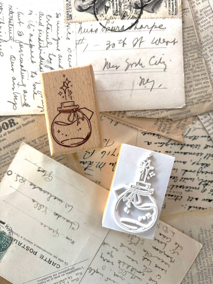 The Creeping Moon - Rubber Stamp - Potion Ink Bottle