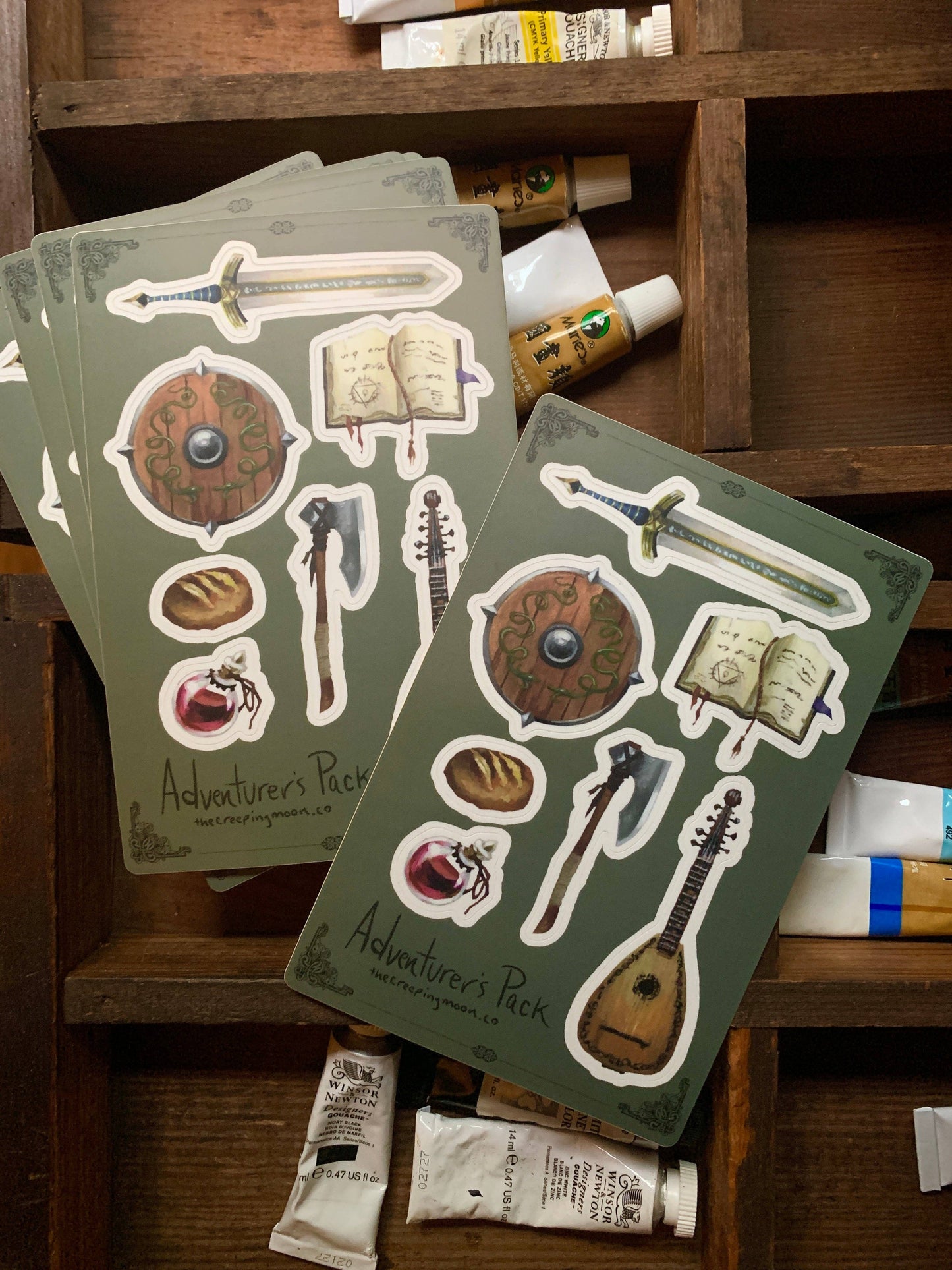 The Creeping Moon - Sticker Sheet - Adventurer's Pack