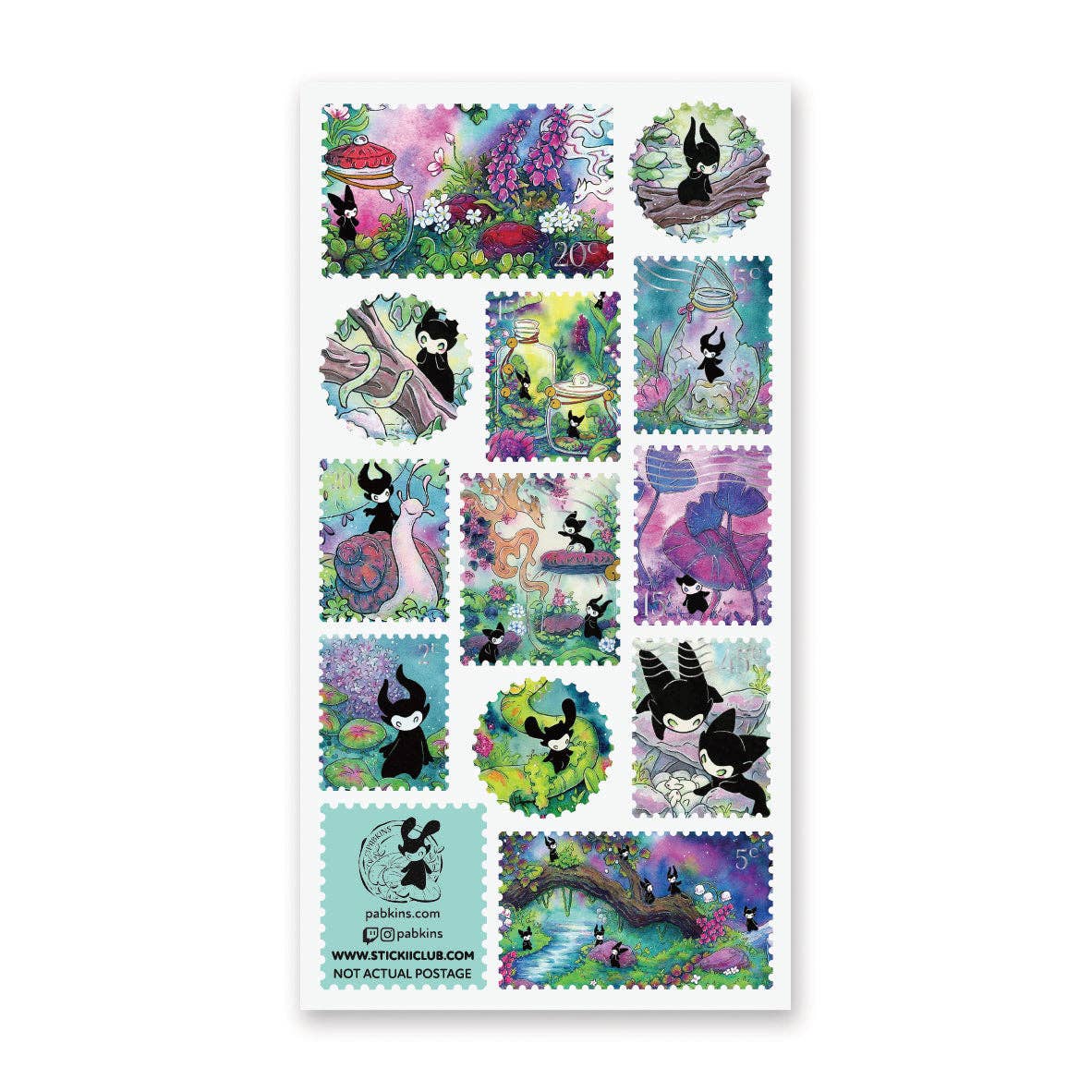 STICKII - Sticker sheet - Pabkins - Little Forest Spirits