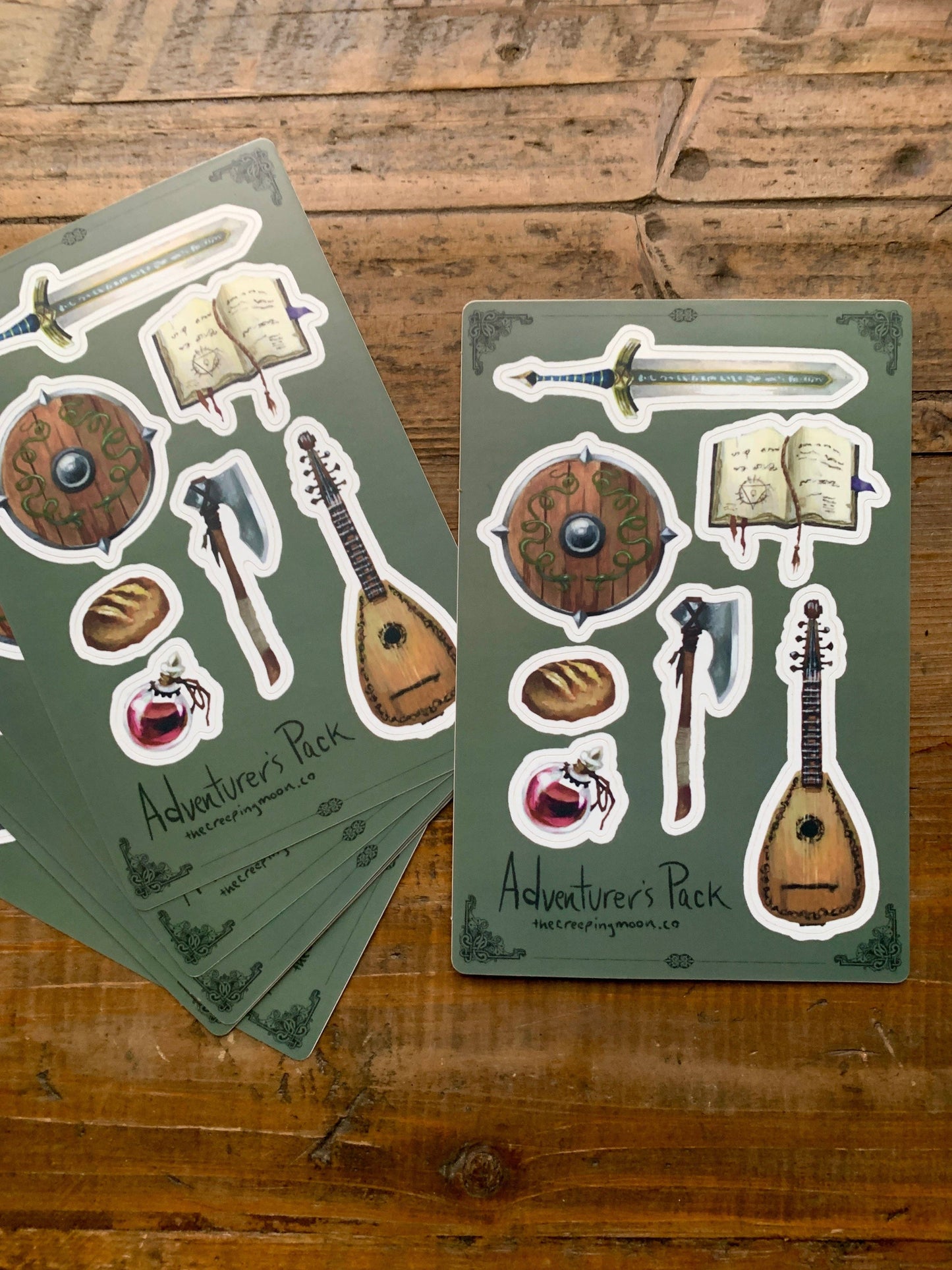 The Creeping Moon - Sticker Sheet - Adventurer's Pack