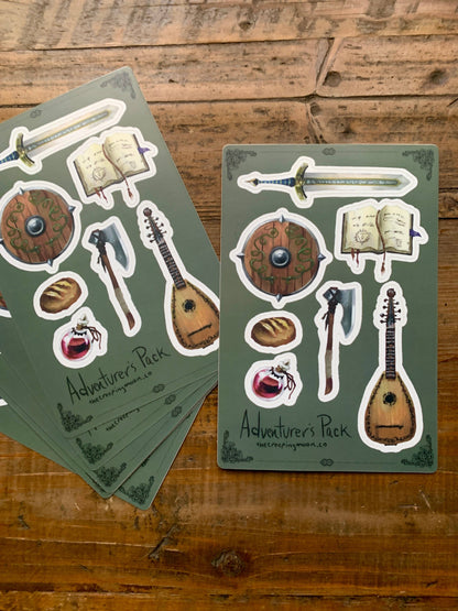 The Creeping Moon - Sticker Sheet - Adventurer's Pack