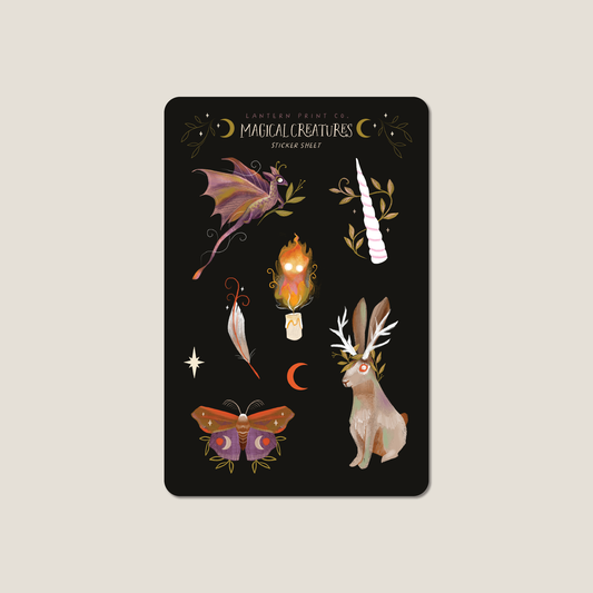 Lantern Print Co. - Sticker Sheet - Magical Creatures