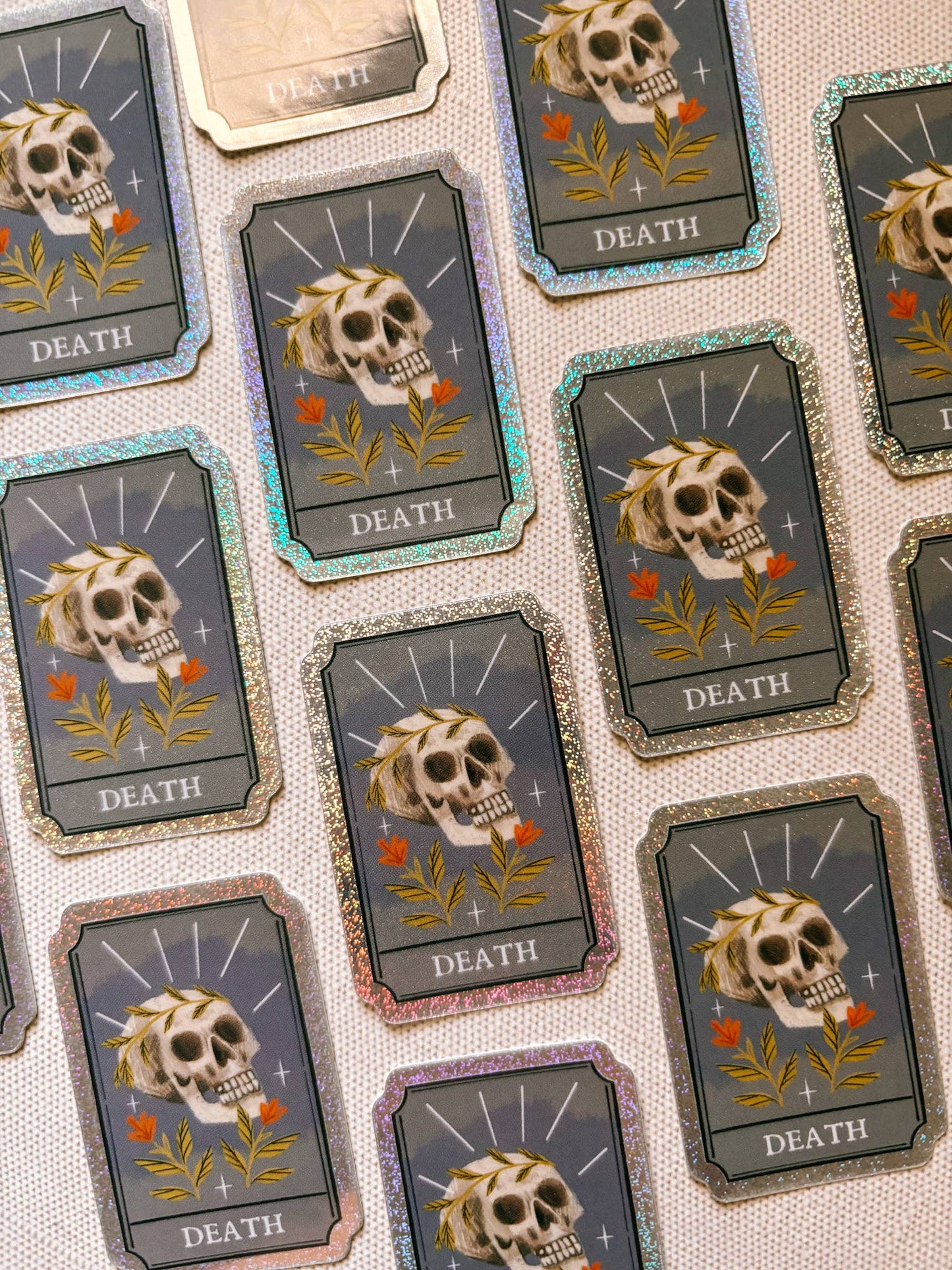 Lantern Print Co. - Holographic Sticker - Death Tarot Card