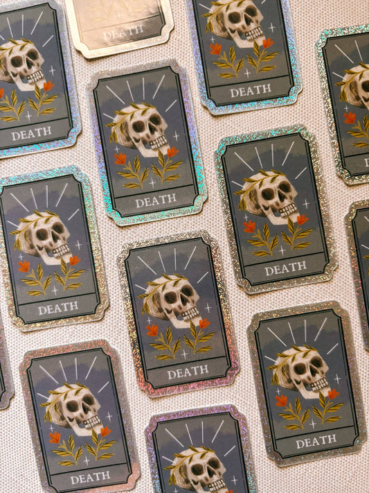 Lantern Print Co. - Holographic Sticker - Death Tarot Card