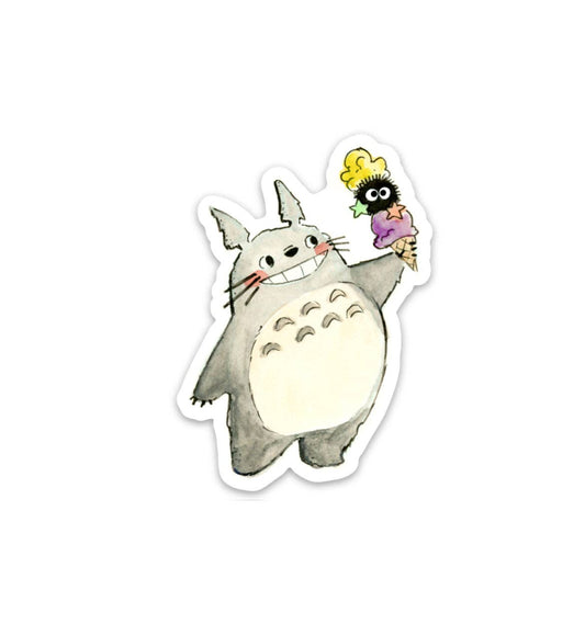 Le Petit Elefant - Sticker - Ice Cream Totoro and Soot Ball