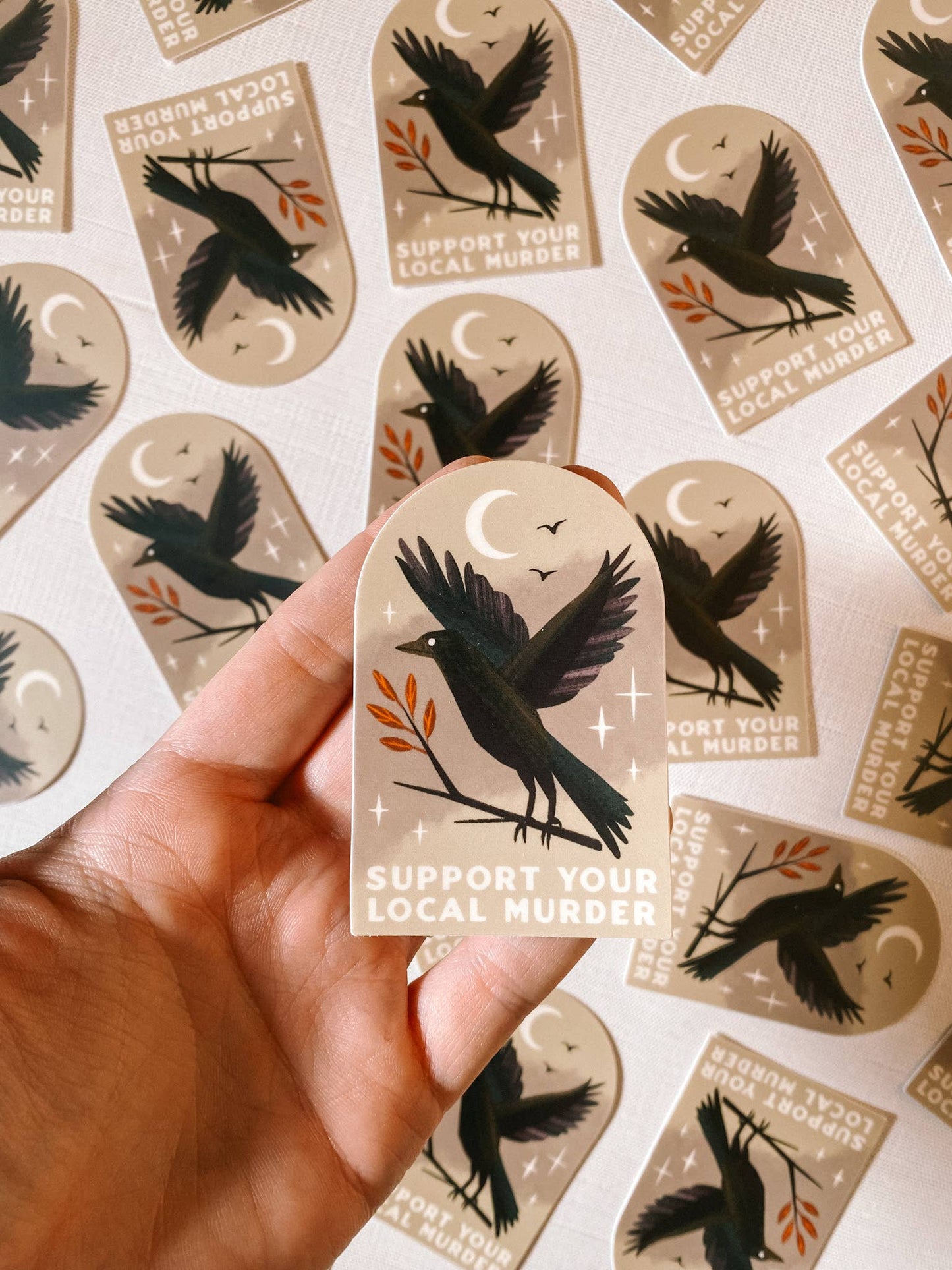 Lantern Print Co. - Vinyl Sticker - Support Local Murders