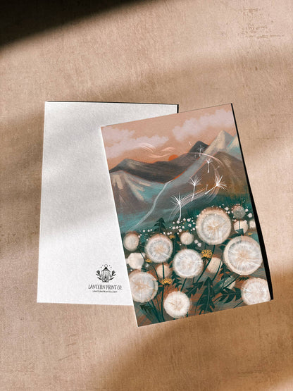 Lantern Print Co. - Postcard - Dandelion Seeds