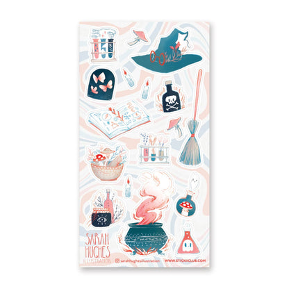 STICKII - Sticker sheet - Sarah Hughes Illustration - Magic Must-Haves