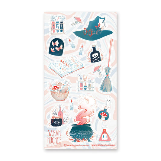 STICKII - Sticker sheet - Sarah Hughes Illustration - Magic Must-Haves