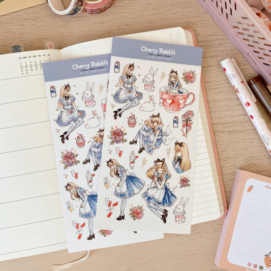 Cherry Rabbit - Alice & Rabbit Sticker Sheet no.026