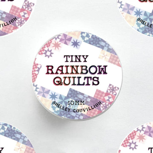 Book Moth Press - Washi Tape - Tiny Rainbow Quilt Pattern