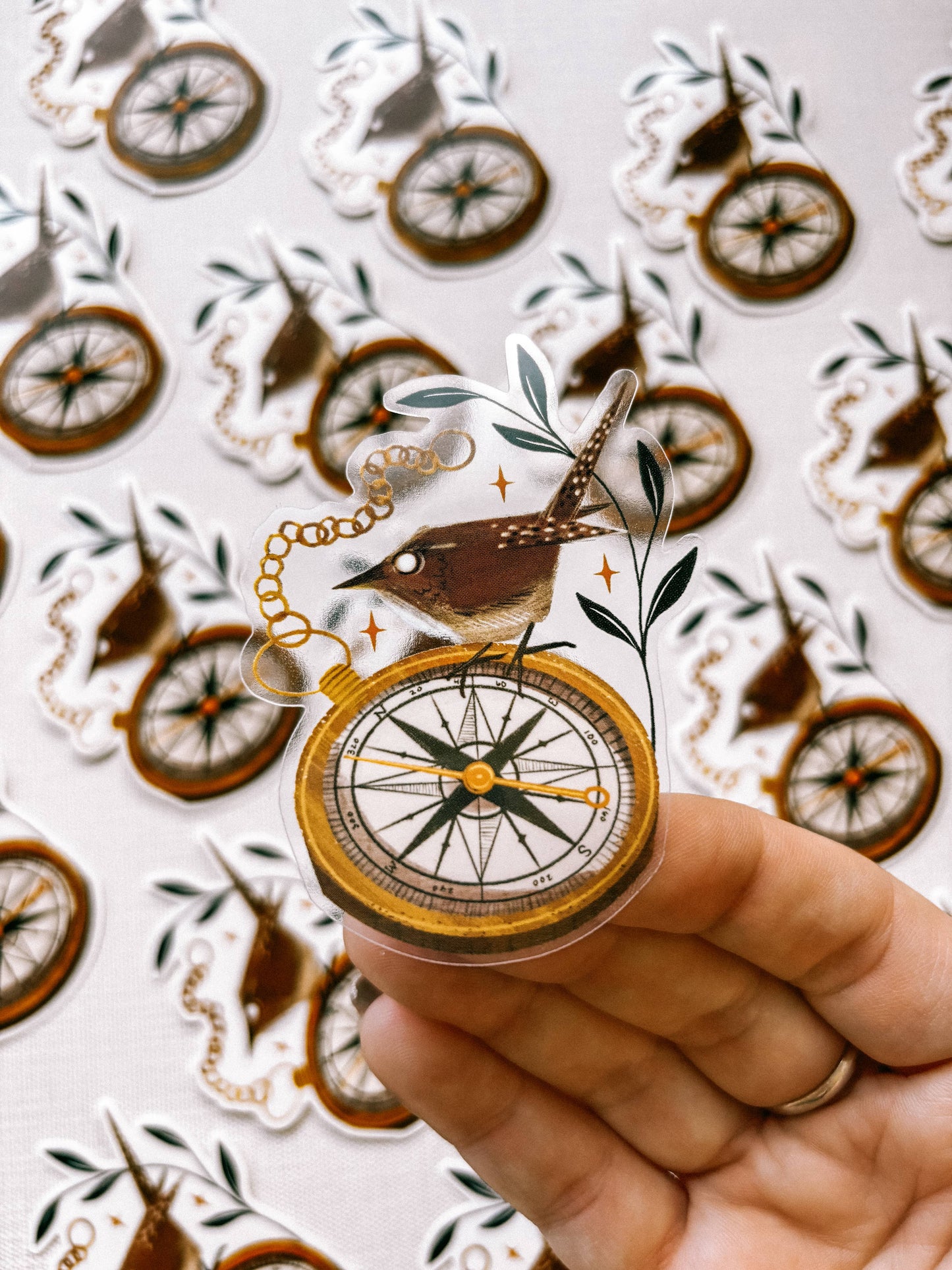 Lantern Print Co. - Vinyl Sticker - Antique Compass