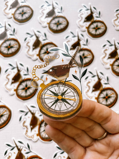 Lantern Print Co. - Vinyl Sticker - Antique Compass