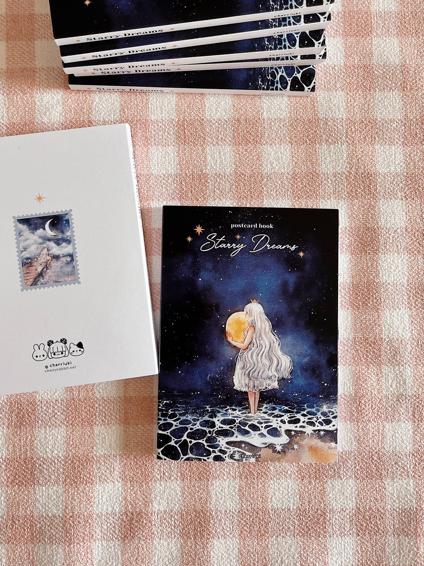 Cherry Rabbit - Postcard Book - Starry Dreams