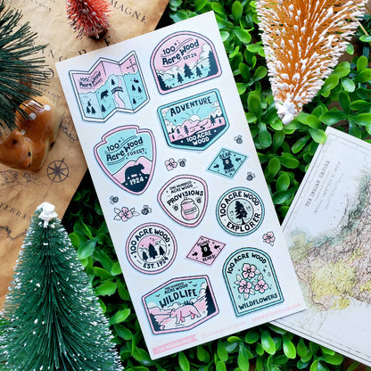 STICKII - Sticker Sheet - Eve Anderson Draws - Hundred Acre Wood