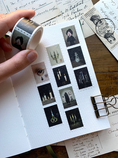 The Creeping Moon - Washi Tape - Haunted Victorian Manor Stamp