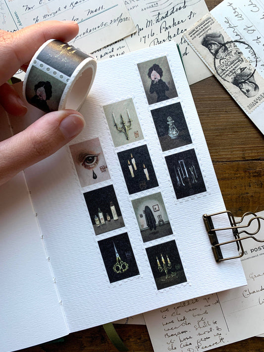 The Creeping Moon - Washi Tape - Haunted Victorian Manor Stamp