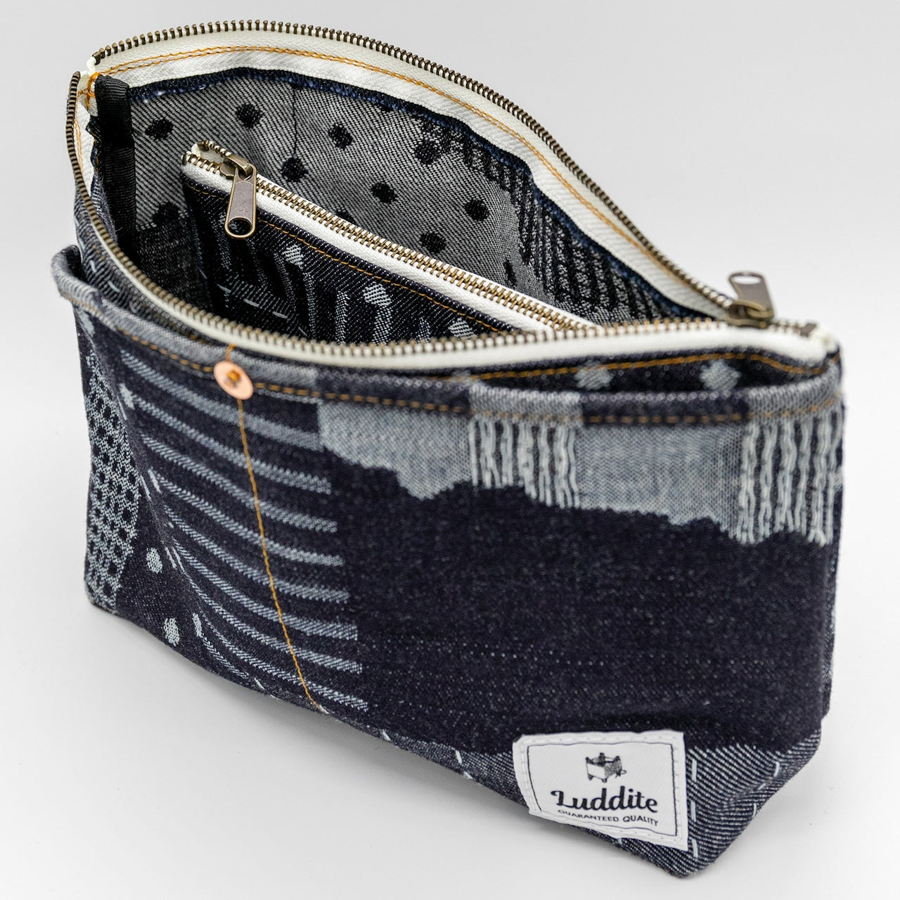 Luddite - Denim Boat Pouch M - Okayama Denim