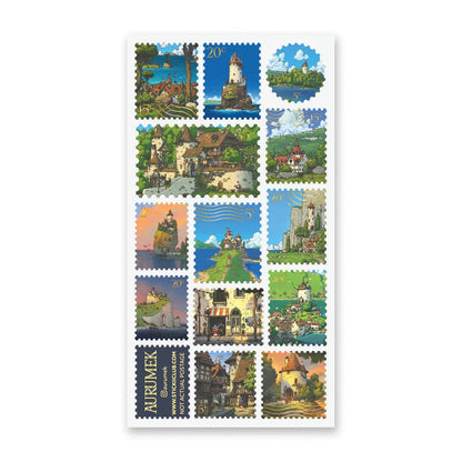STICKII - Sticker sheet - Aurumek - Magical Kingdom Stamps