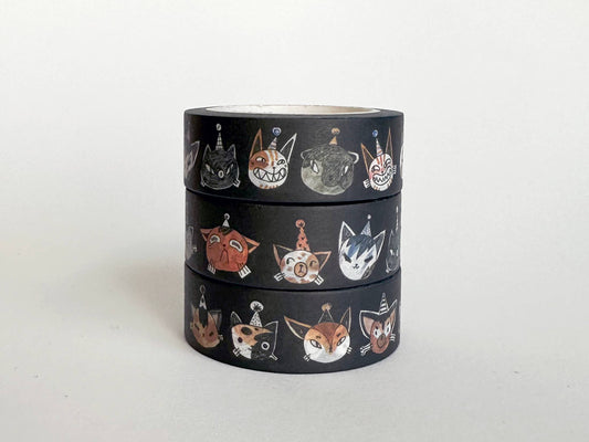 Book Moth Press - Washi Tape - Party Cats
