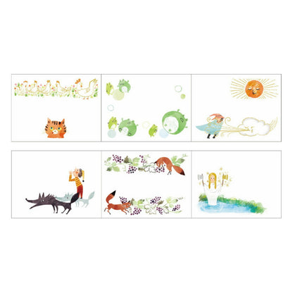 SEAL-DO Shinzi Katoh Sticky Notes Roll - Aesop's Fables